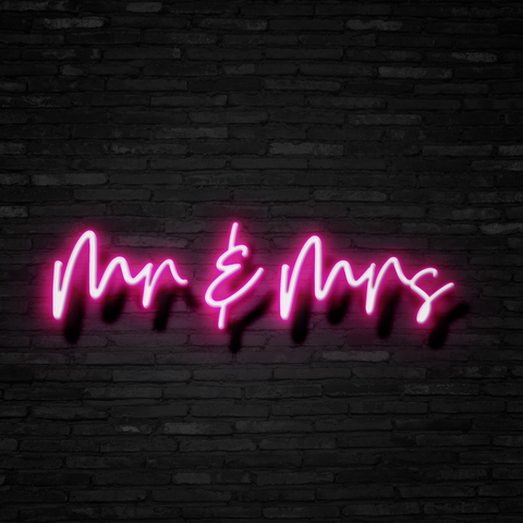 Mr. & Mrs. - Neon Sign