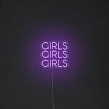 'Girls Girls Girls' Neon Sign