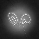 'Bunny Ears' Neon Sign