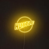 'Hustle' Neon Sign