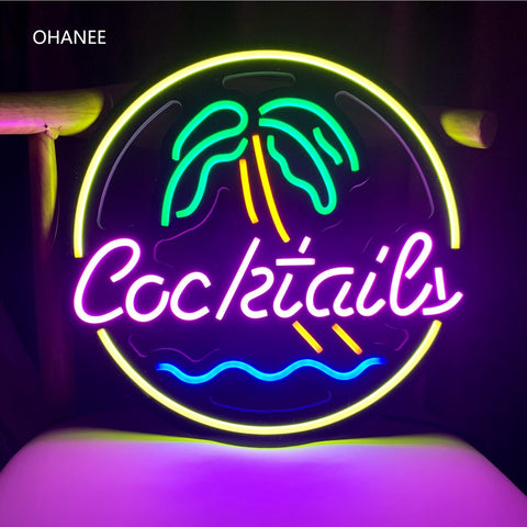 Custom LED Neon Sign Light Cocktail Dreams
