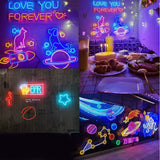 Custom Neon Sign Happy Birthday  Flex Led  Party Wedding Neon Decor Sign Home Room Wall Decoration Ins  Sign