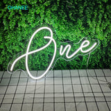 Number "One" Neon Sign Birthday Decoration