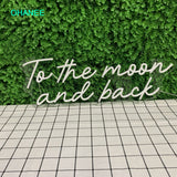 To the Moon and Back - Neon Sign