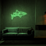 White Tip Shark - Neon Sign