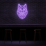 Wolf King - Neon Sign