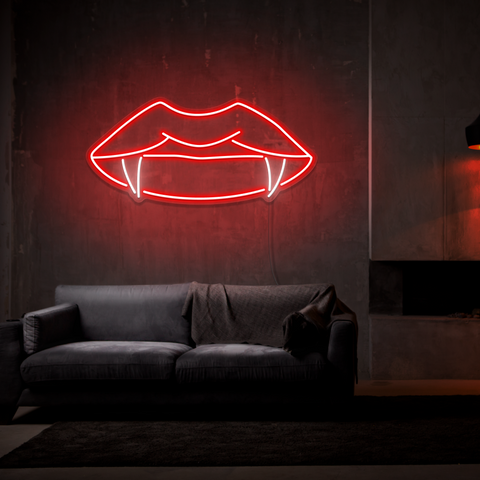 Vampire Lips - Neon Sign